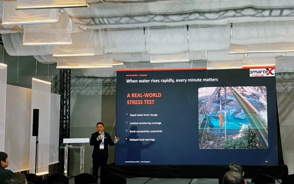 ใส่ใจ เทค นำเสนอ AIoT เตือนภัยน้ำป่าบนเวที ARCHIDEX 2026 ที่ ประเทศมาเลเซีย